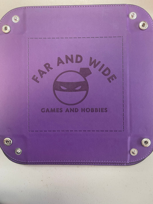 Square Dice Tray: FAWG Logo Engraved