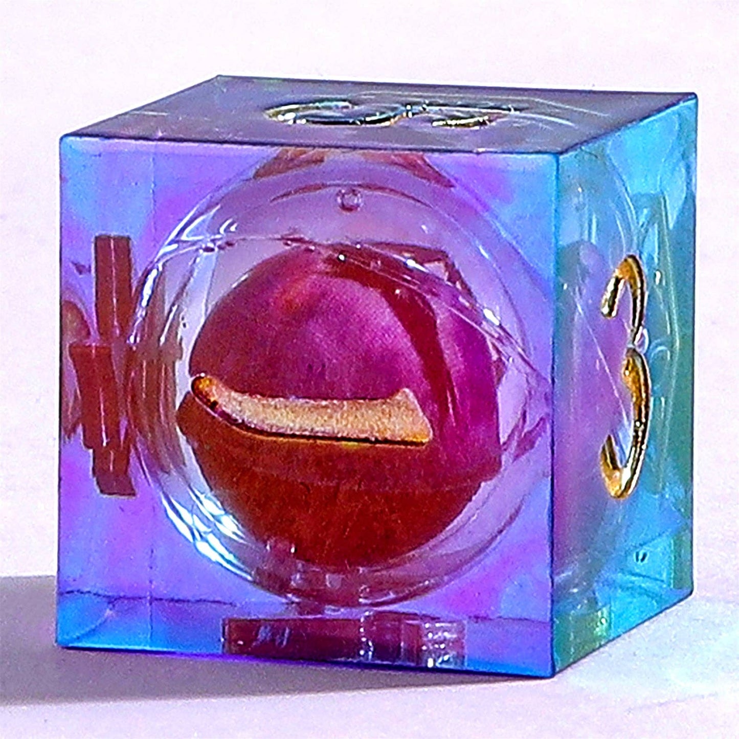 Always Liquid Core Watching Sharp Edge Resin Dice - Oil Eye