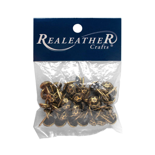 Furniture Tacks, 48pk: Antique Brass