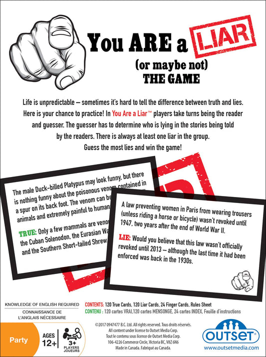 You Are A Liar Board Game