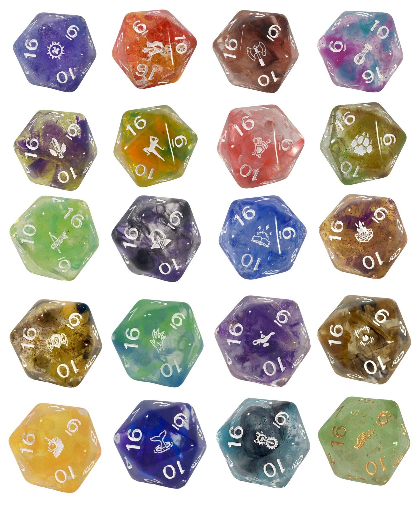 Opaque Dice Set of 7