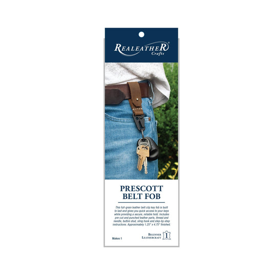 Prescott Belt Key Fob Kit: Triumph Brown