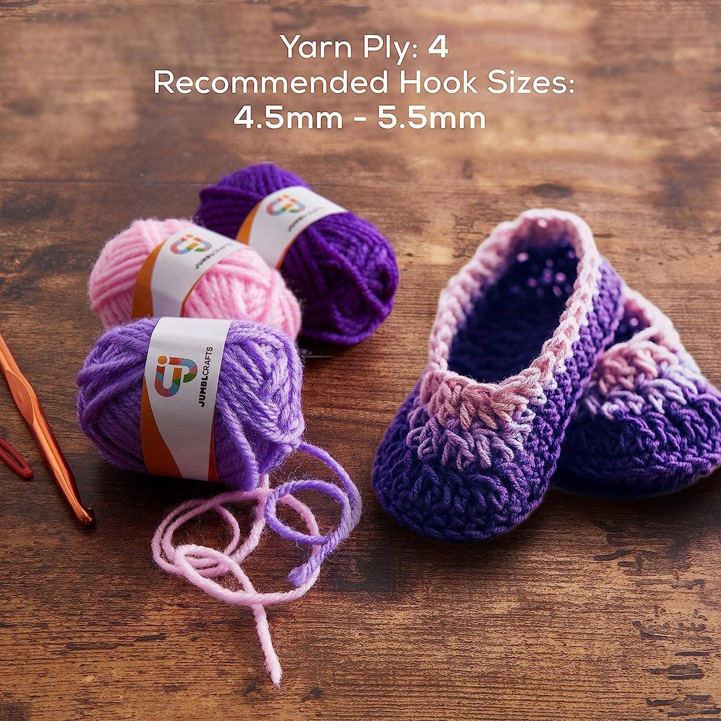 24 Yarn Crochet & Knitting Beginners Kit