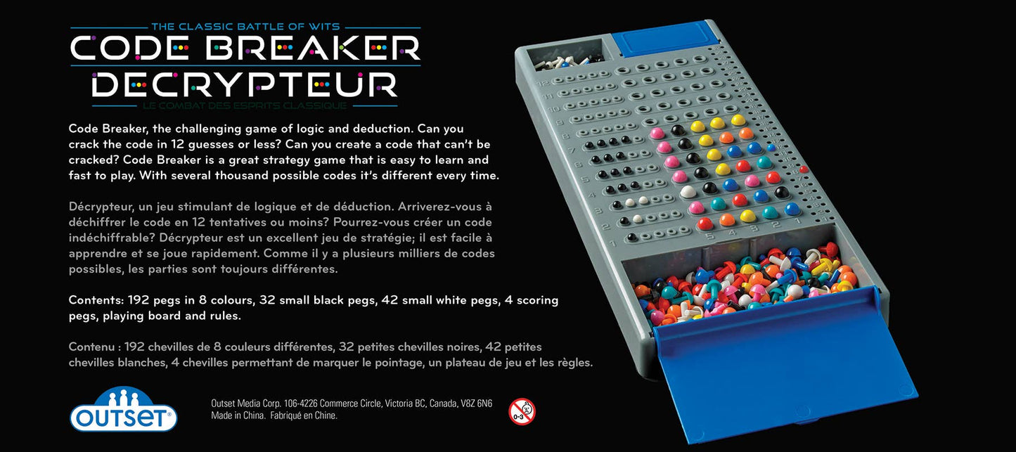 Code Breaker Board Game: Outsmart. Decode. Win.