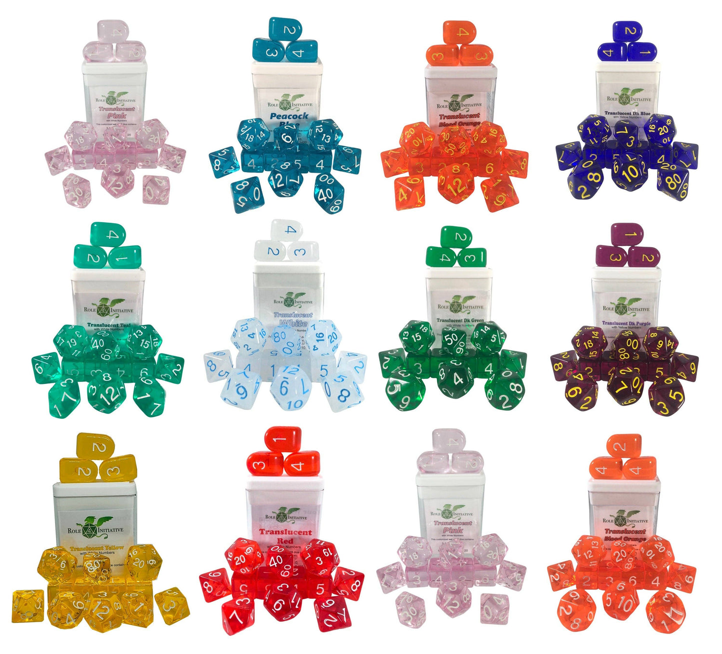 Opaque Dice Set of 7