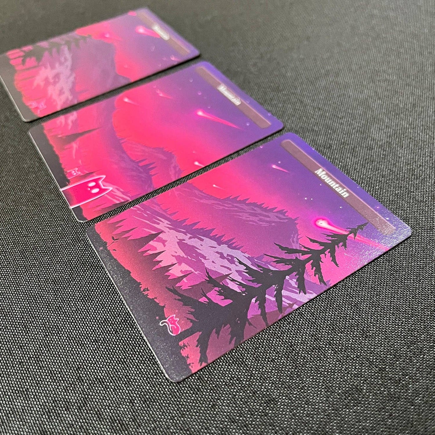 ManaCat Mountain - Land Proxy Set: ManaCat Mountain - One Set (3 cards)