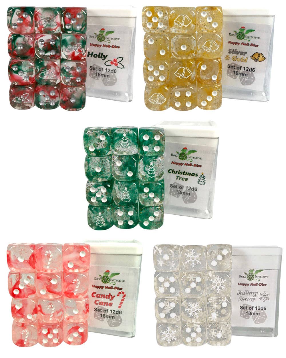Opaque Dice Set of 7