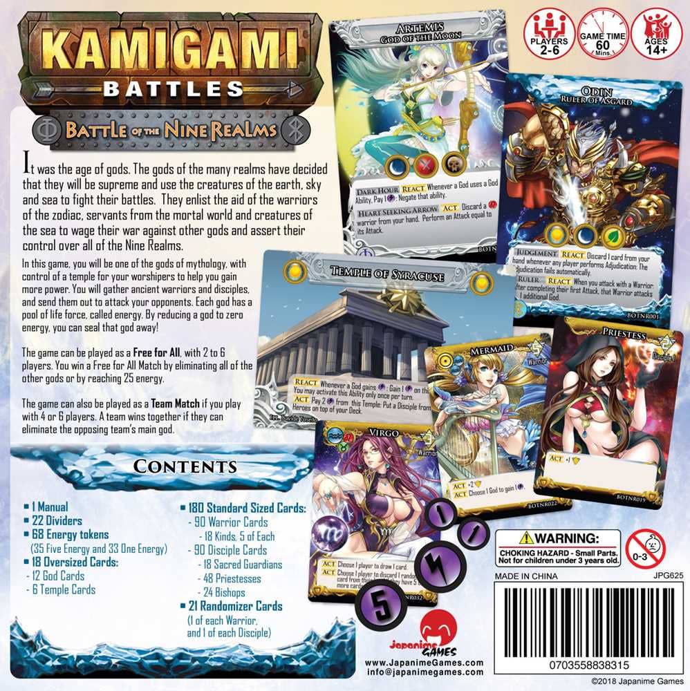 Kamigami Battles Battle of the Nine Realms - Boardgame