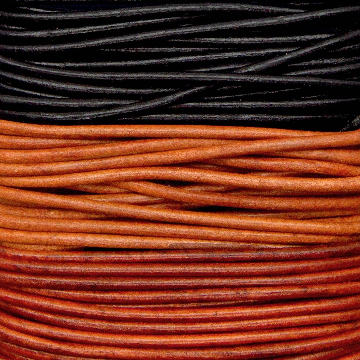 Round Lace Combo Card, 2mm x 8yd: Ebony/Cedar/Mahogony