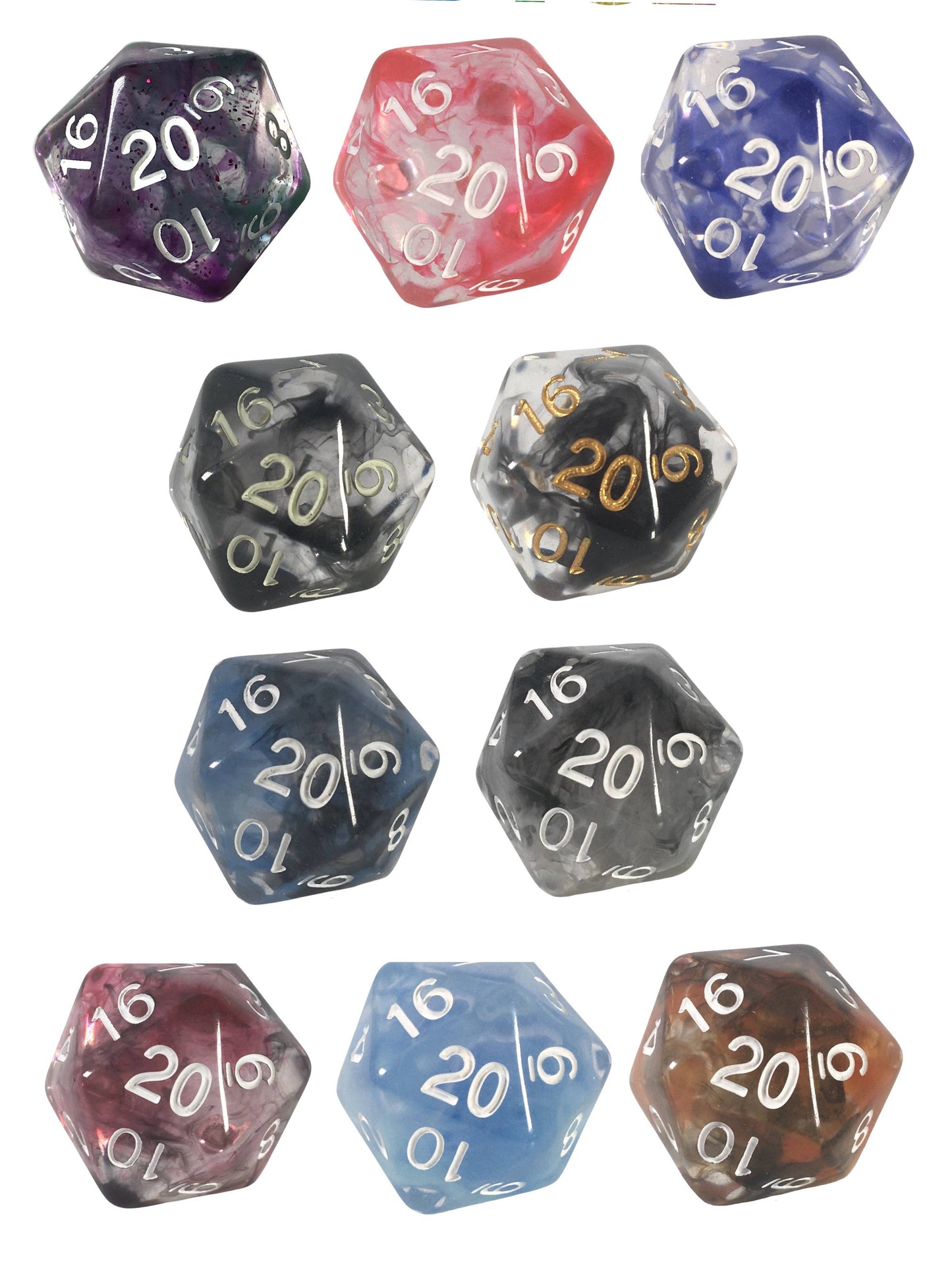 Opaque Dice Set of 7