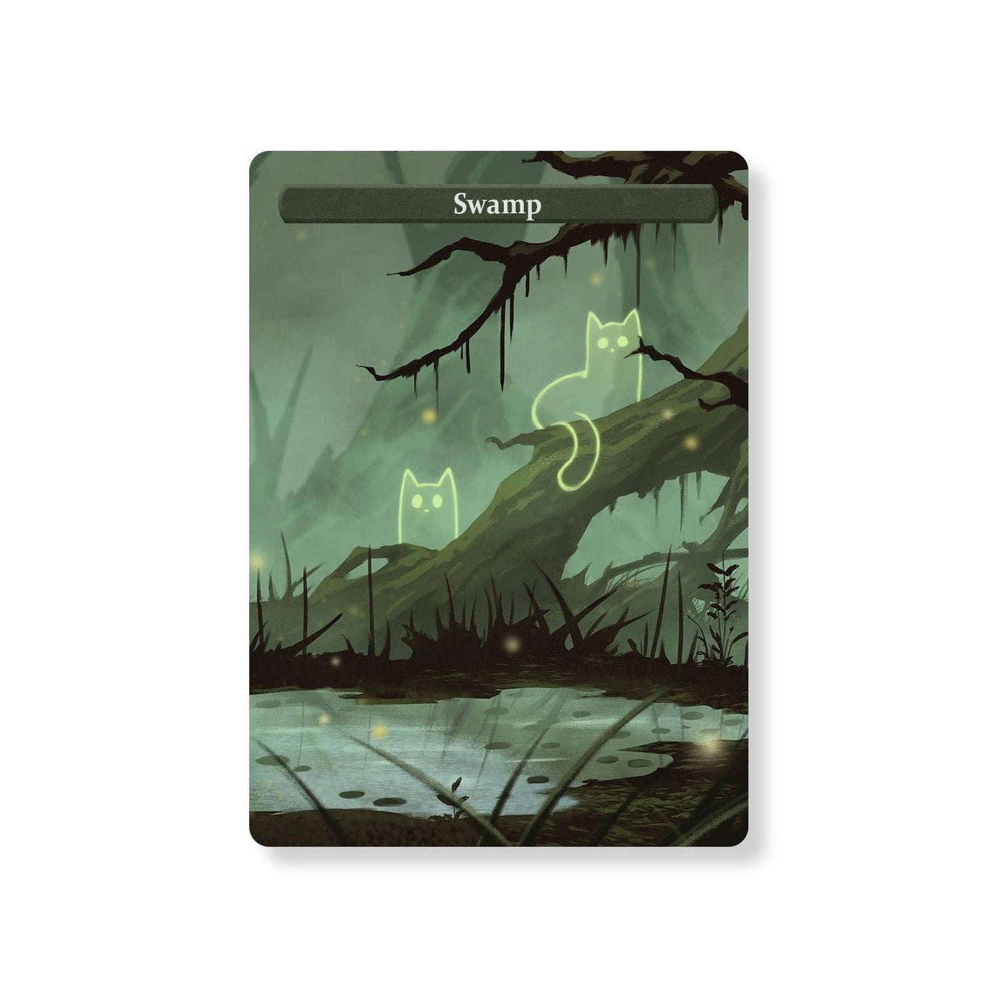 ManaCat Swamp - Land Proxy Set: ManaCat Swamp - One Set (3 cards)