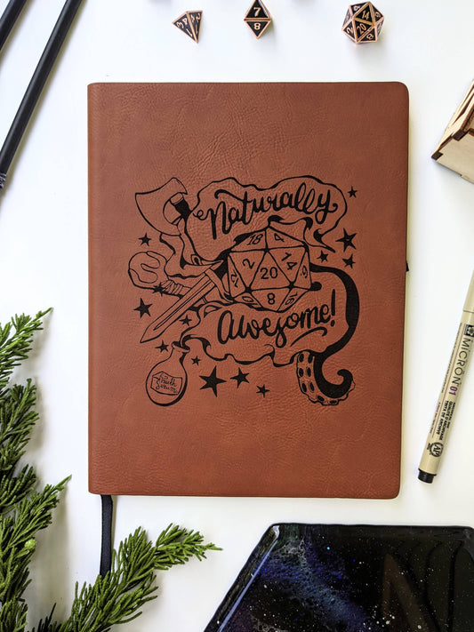 Naturally Awesome - Vegan Leather D&D Campaign Journal