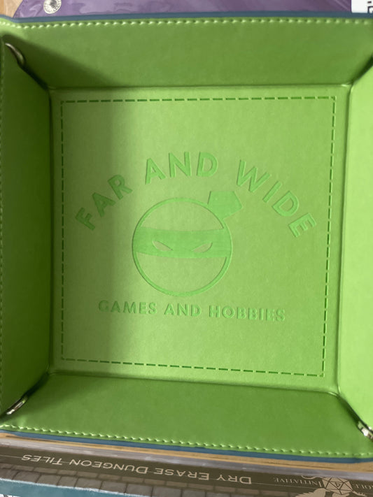 Square Dice Tray: FAWG Logo Engraved