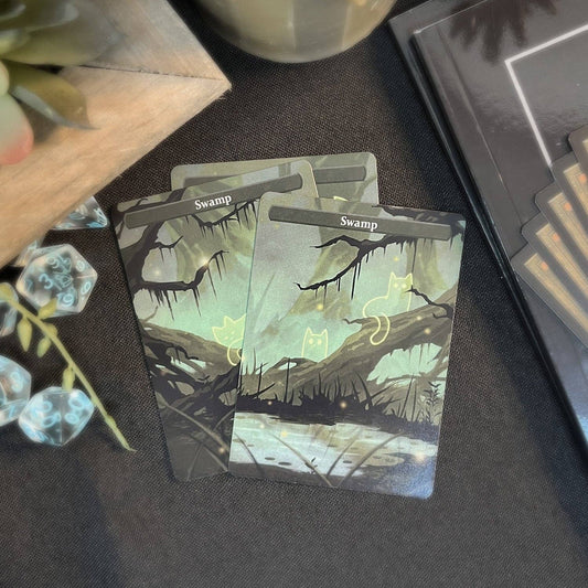 ManaCat Swamp - Land Proxy Set: ManaCat Swamp - One Set (3 cards)