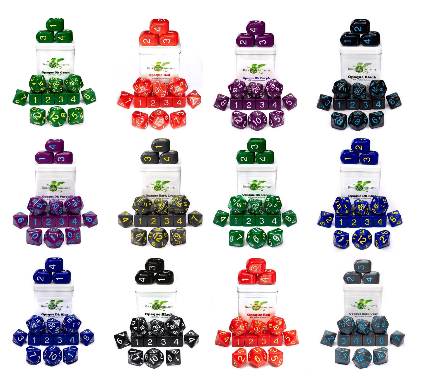 Opaque Dice Set of 7