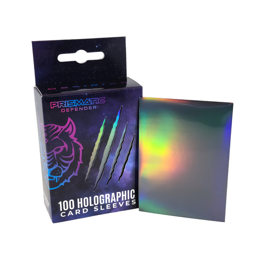 Holographic Card Sleeves - Standard Size - 3 Foil Designs: Black / Oracle
