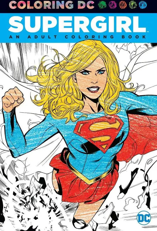 Adult Coloring Book - Super Girl