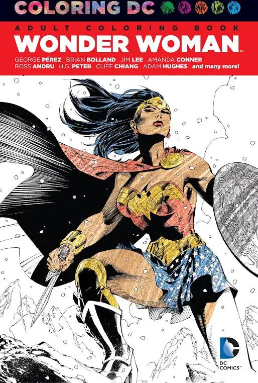 Adult Coloring Book - Wonder Woman
