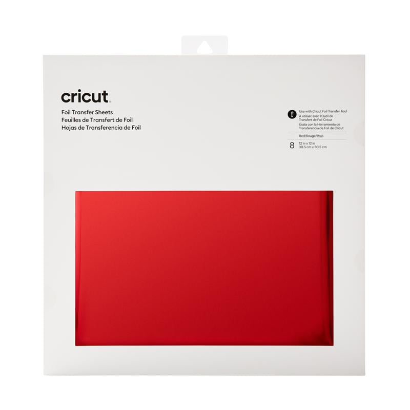 Cricut, Red Foil Transfer Sheets, (8 ct), 30.5 cm x 30.5 cm (12" x 12")
