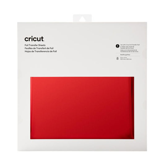 Cricut, Red Foil Transfer Sheets, (8 ct), 30.5 cm x 30.5 cm (12" x 12")