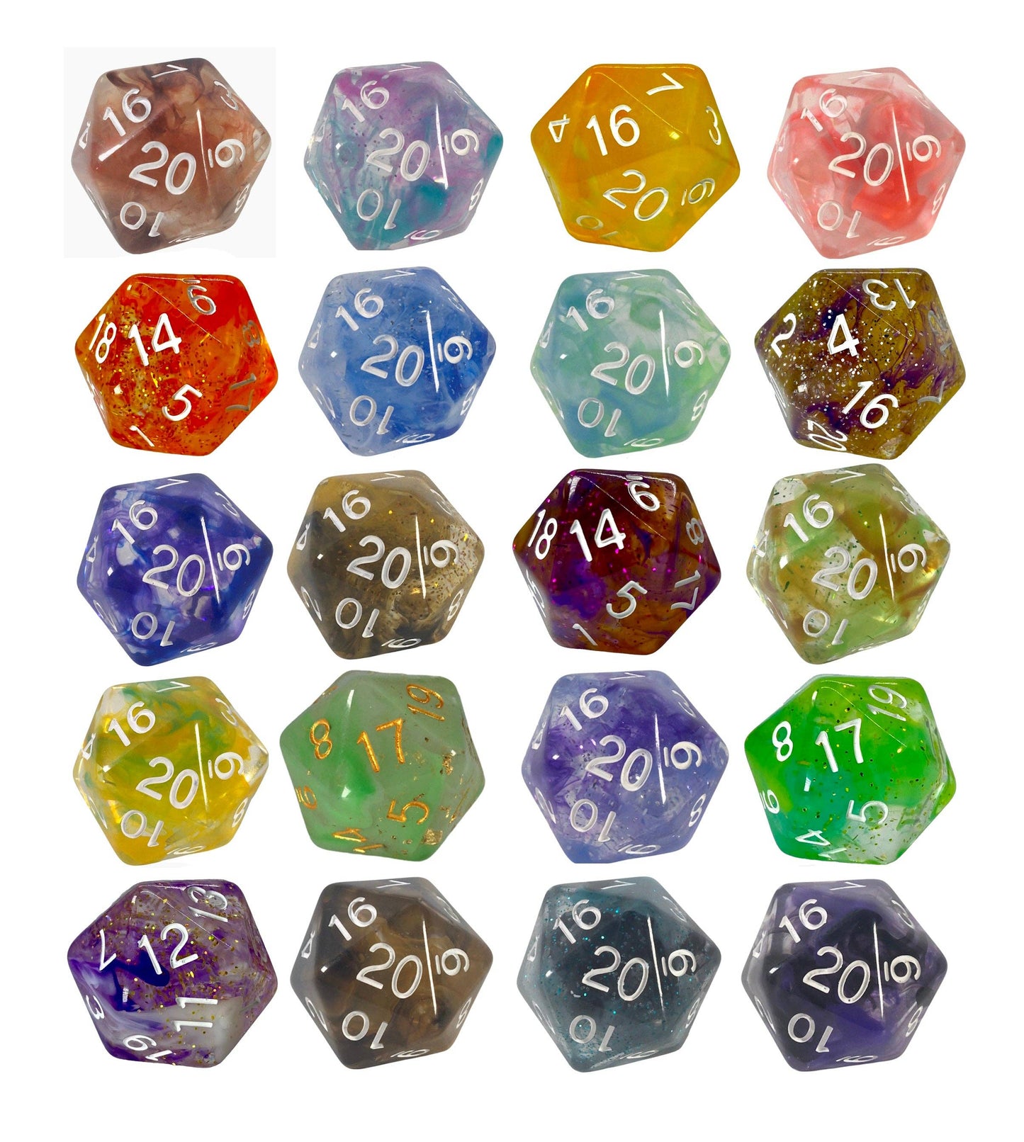 Opaque Dice Set of 7