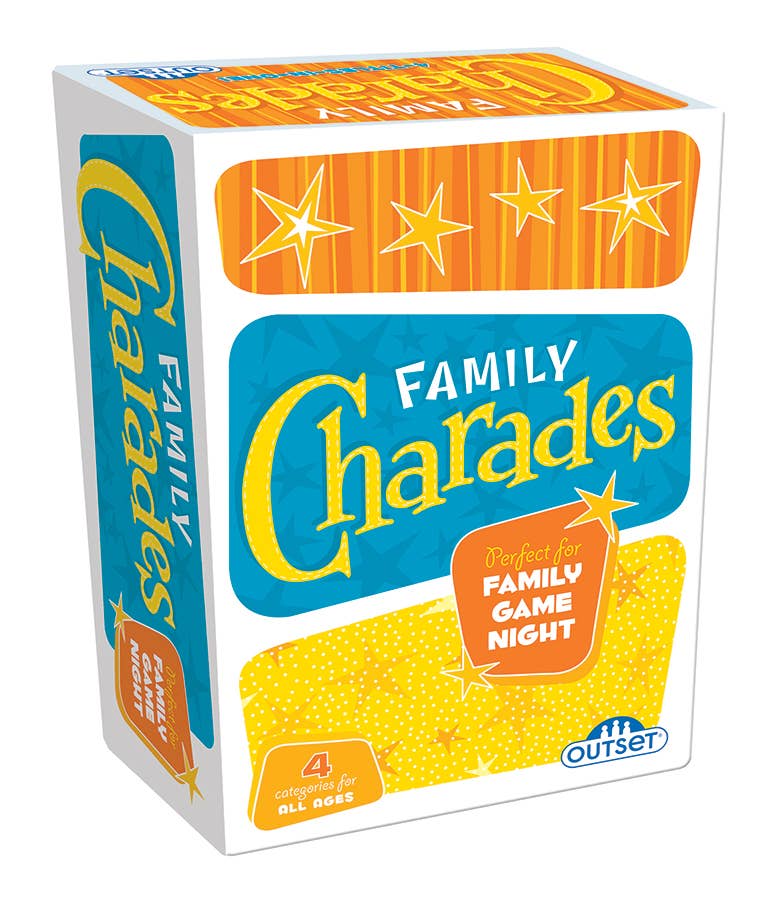 Family Charades Retro Design - Perfect for Family Game Night