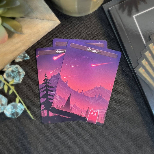 ManaCat Mountain - Land Proxy Set: ManaCat Mountain - One Set (3 cards)