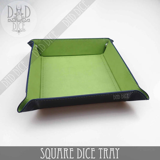 Square Dice Tray: Green