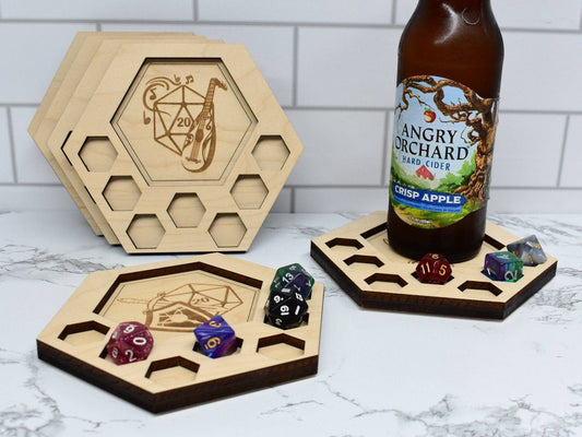 D&D Dice Tray Coasters, Mimic