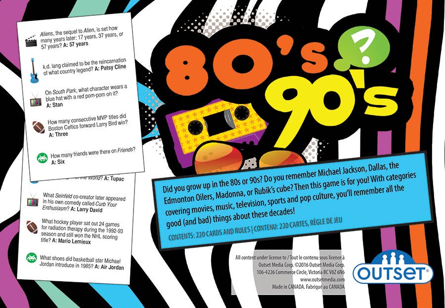 80s 90s Trivia Game: A Totally Radical Blast from the Past!